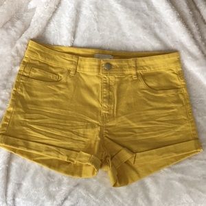 Yellow shorts